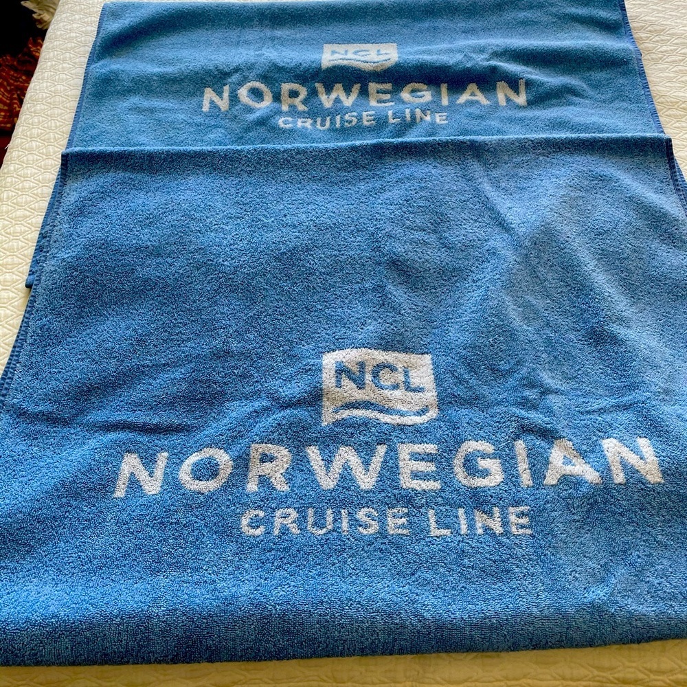Norwegian Cruise towels (2) both towels for price listed.
